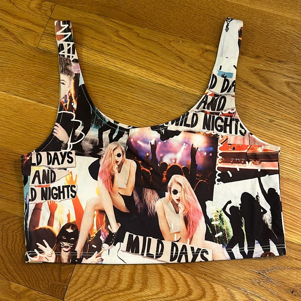 Wild nights crop top